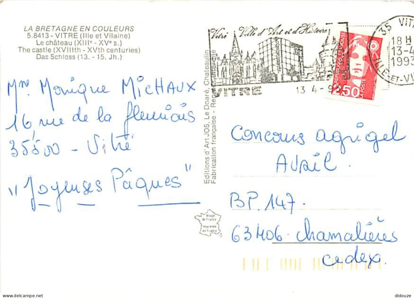 35 - Vitré - Le Château Féodal - CPM - Voir Scans Recto-Verso - Vitre