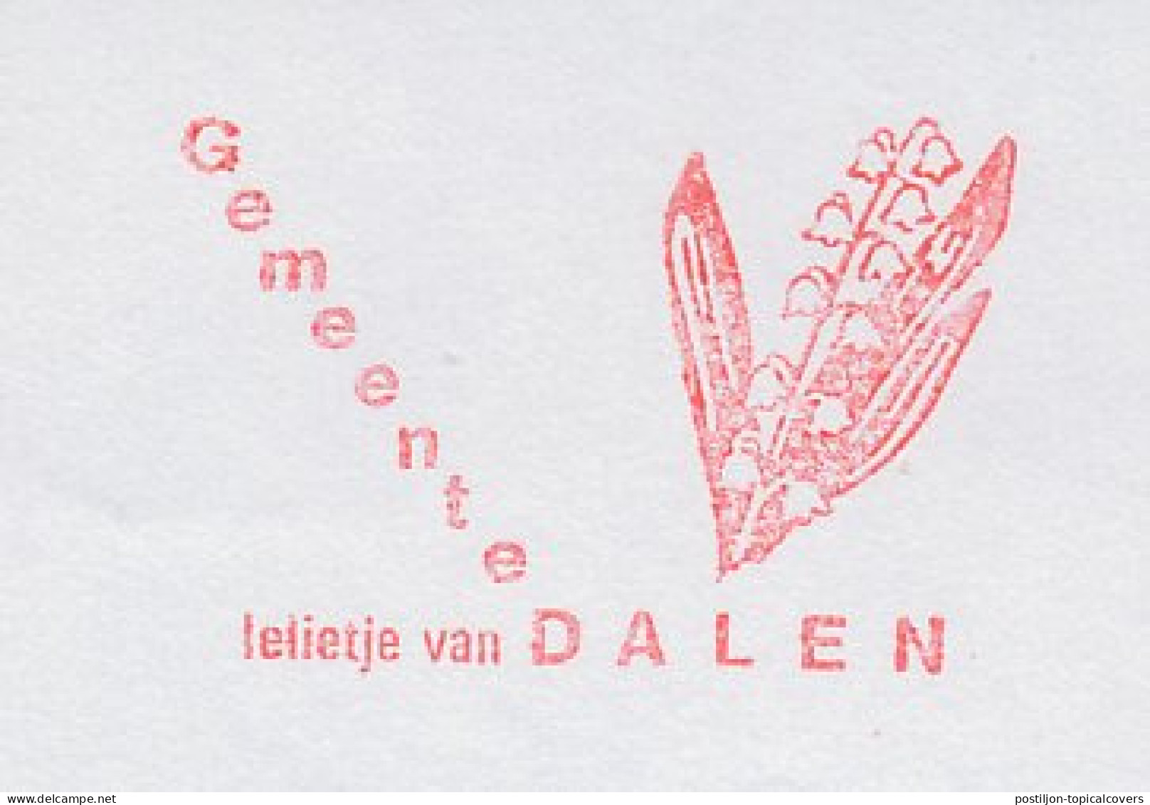 Meter Cut Netherlands 1990 Flower - Lily Of The Valley - Sonstige & Ohne Zuordnung
