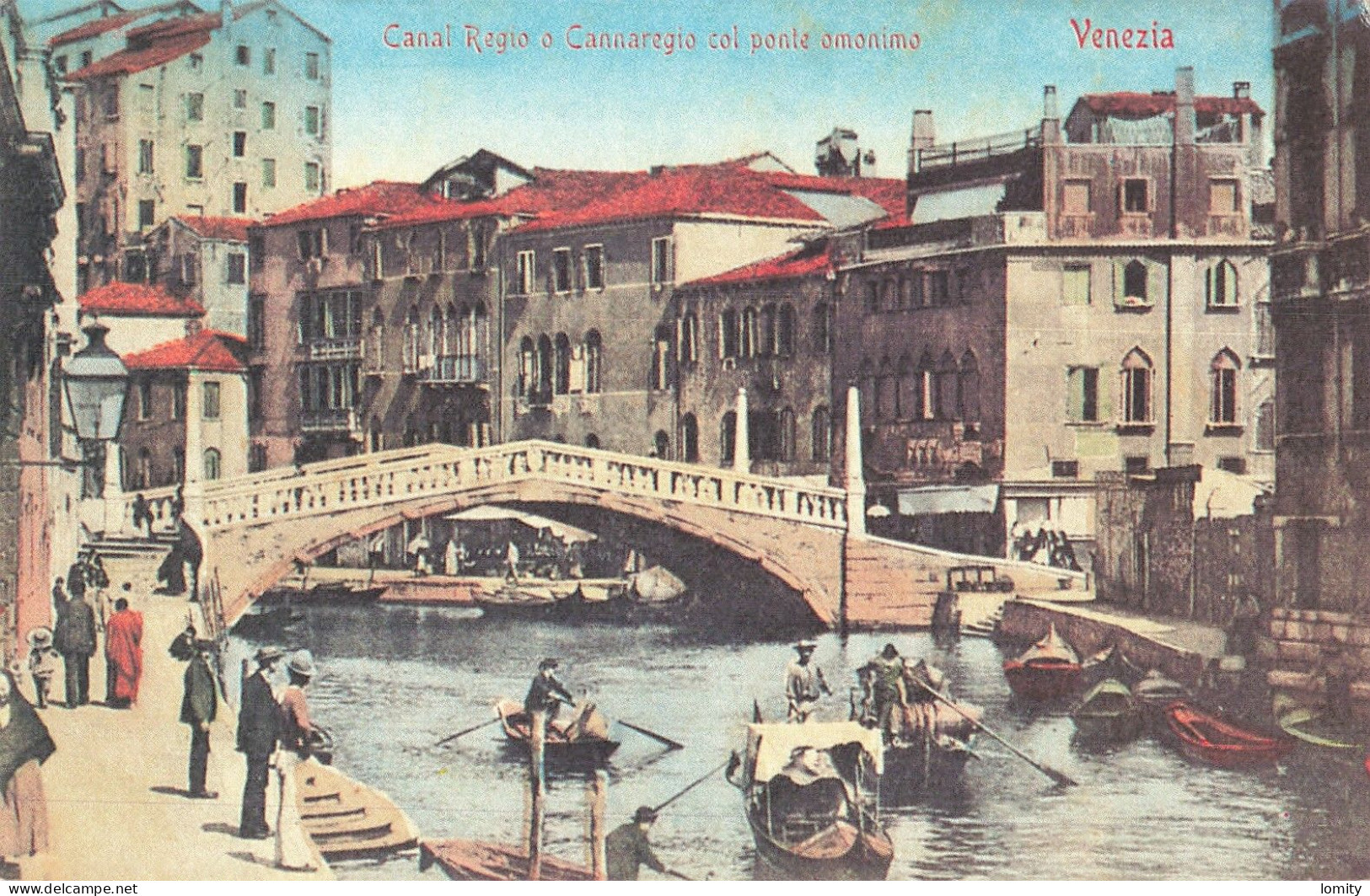 Italie Venise Venezia Canal Regio O Cannaregio Col Ponte Omonimo CPA - Venezia (Venice)