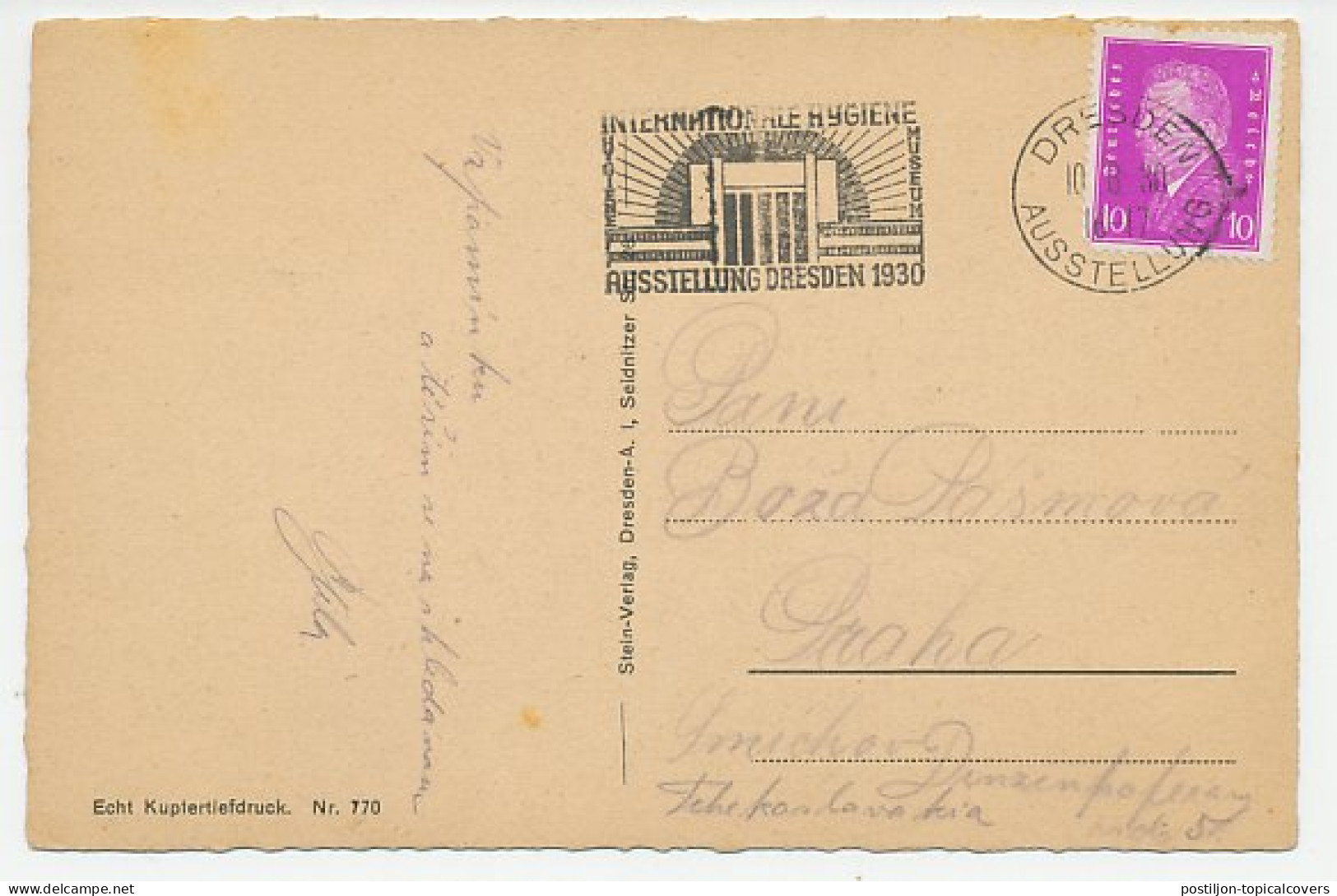 Card / Postmark Germany 1930 Hygiene Exhibition - Museum - Other & Unclassified