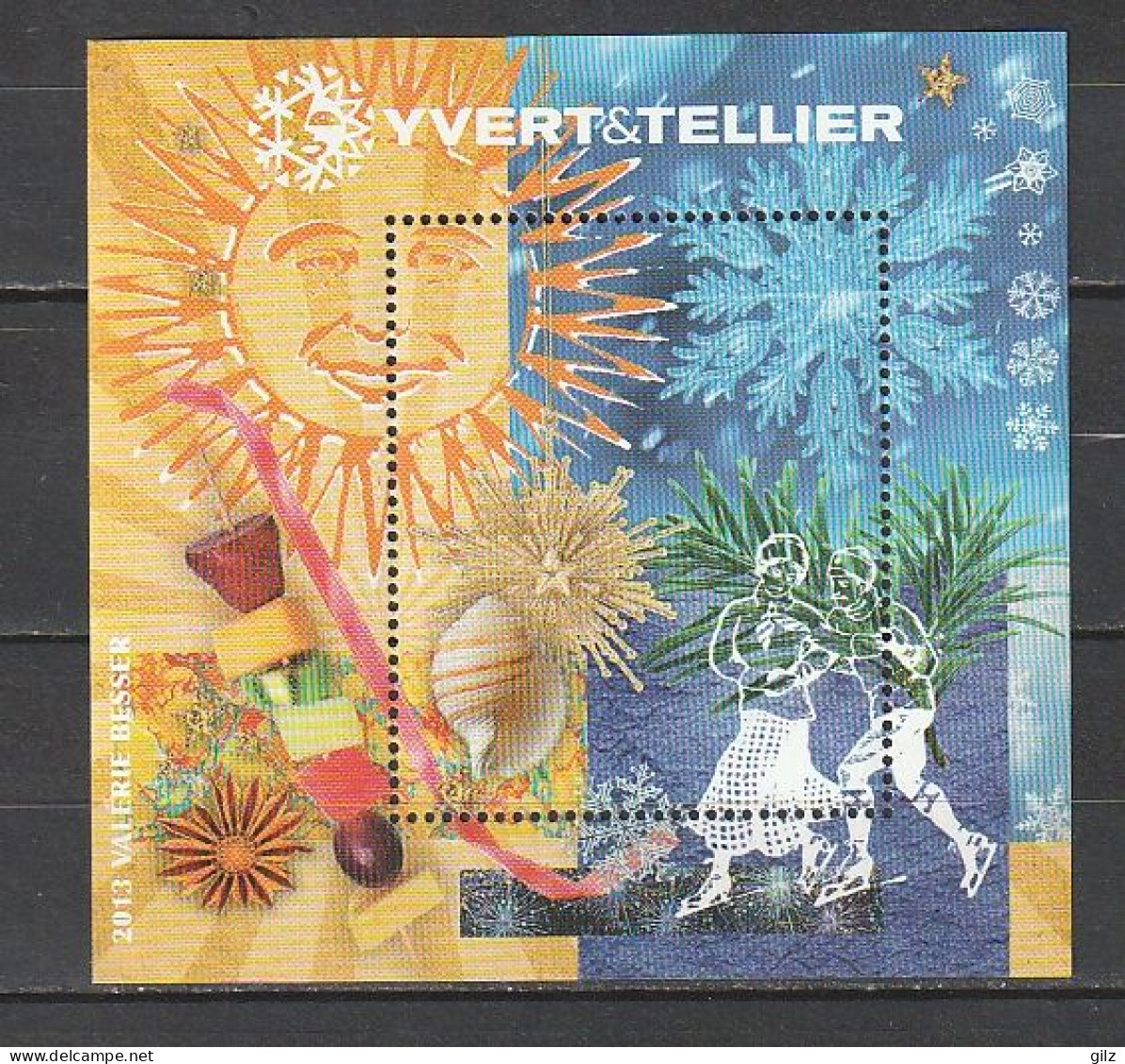 France 2013 Bloc Souvenir Yvert Et Tellier N° 6 Neuf** - Bloc Feuillet Valérie Besser - étè Hiver - Souvenir Blocks & Sheetlets