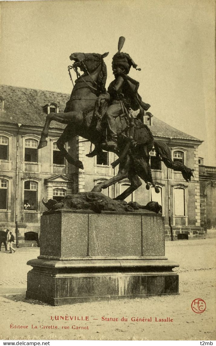 CPA (Meurthe Et Moselle) LUNEVILLE. Statue Du Général Lasalle - Luneville