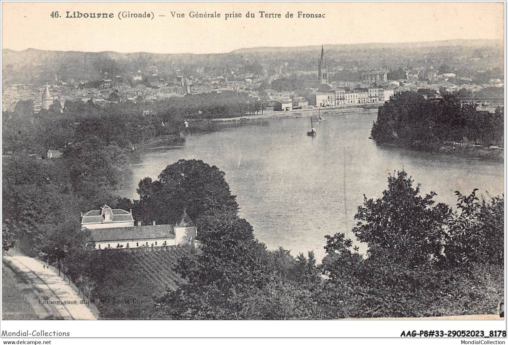 AAGP8-33-0677- LIBOURNE- Vue Générale Prise Du Tertre De Fronsac - Libourne