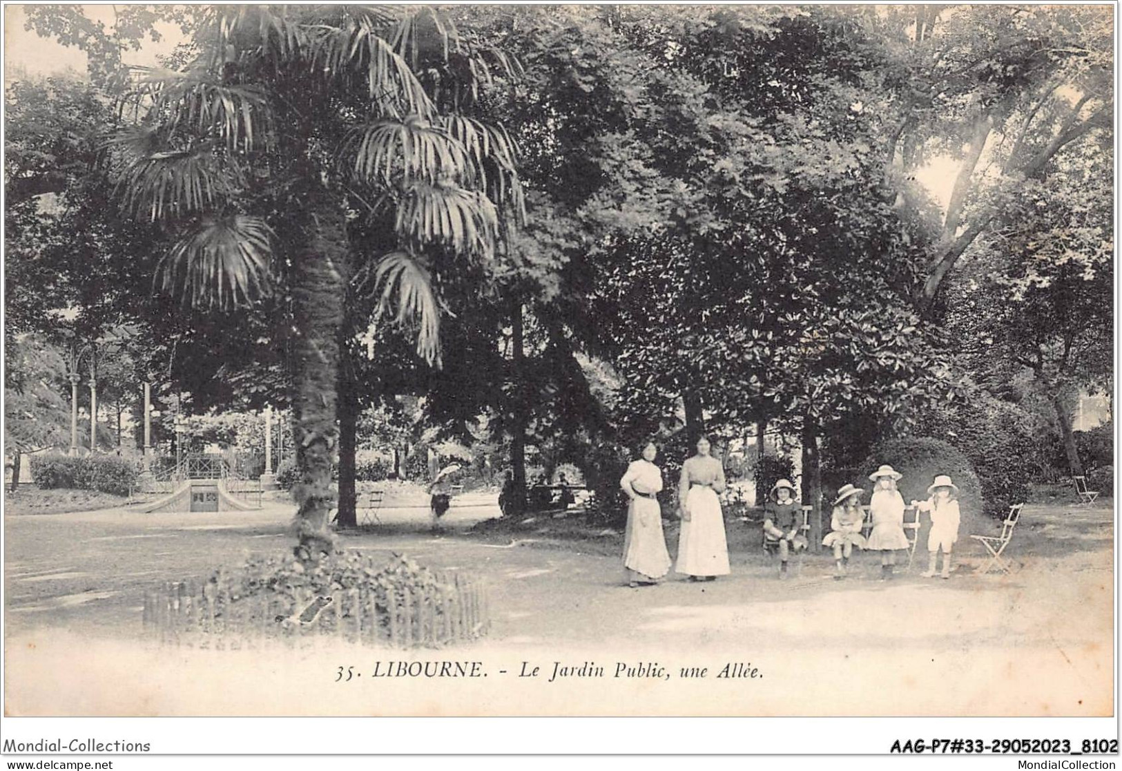 AAGP7-33-0639- LIBOURNE - Le Jardin Public, Une Allee - Libourne