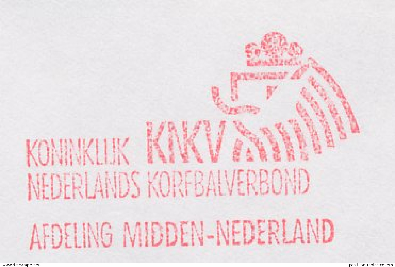 Meter Cover Netherlands 1994 Royal Dutch Korfball Association - Zeist - Andere & Zonder Classificatie