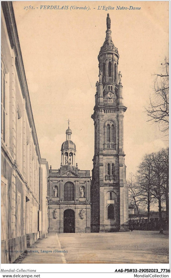 AAGP5-33-0456- VERDELAIS - L'eglise Notre-Dame - Verdelais