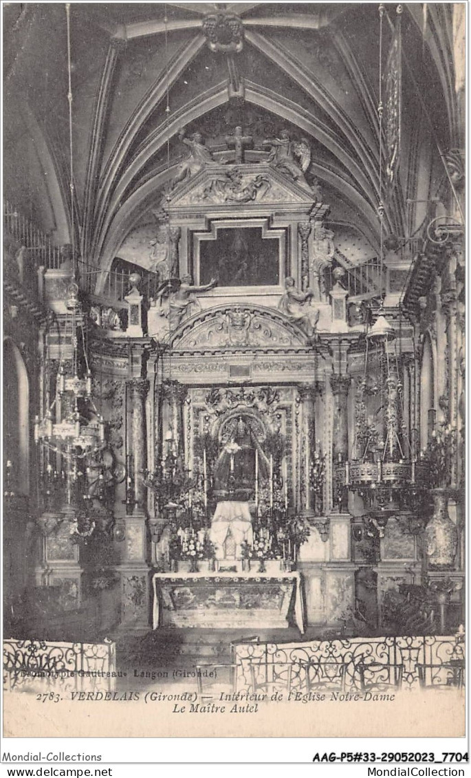 AAGP5-33-0440- VERDELAIS - Interieur De L'eglise Notre-Dame - Le Maitre Autel - Verdelais