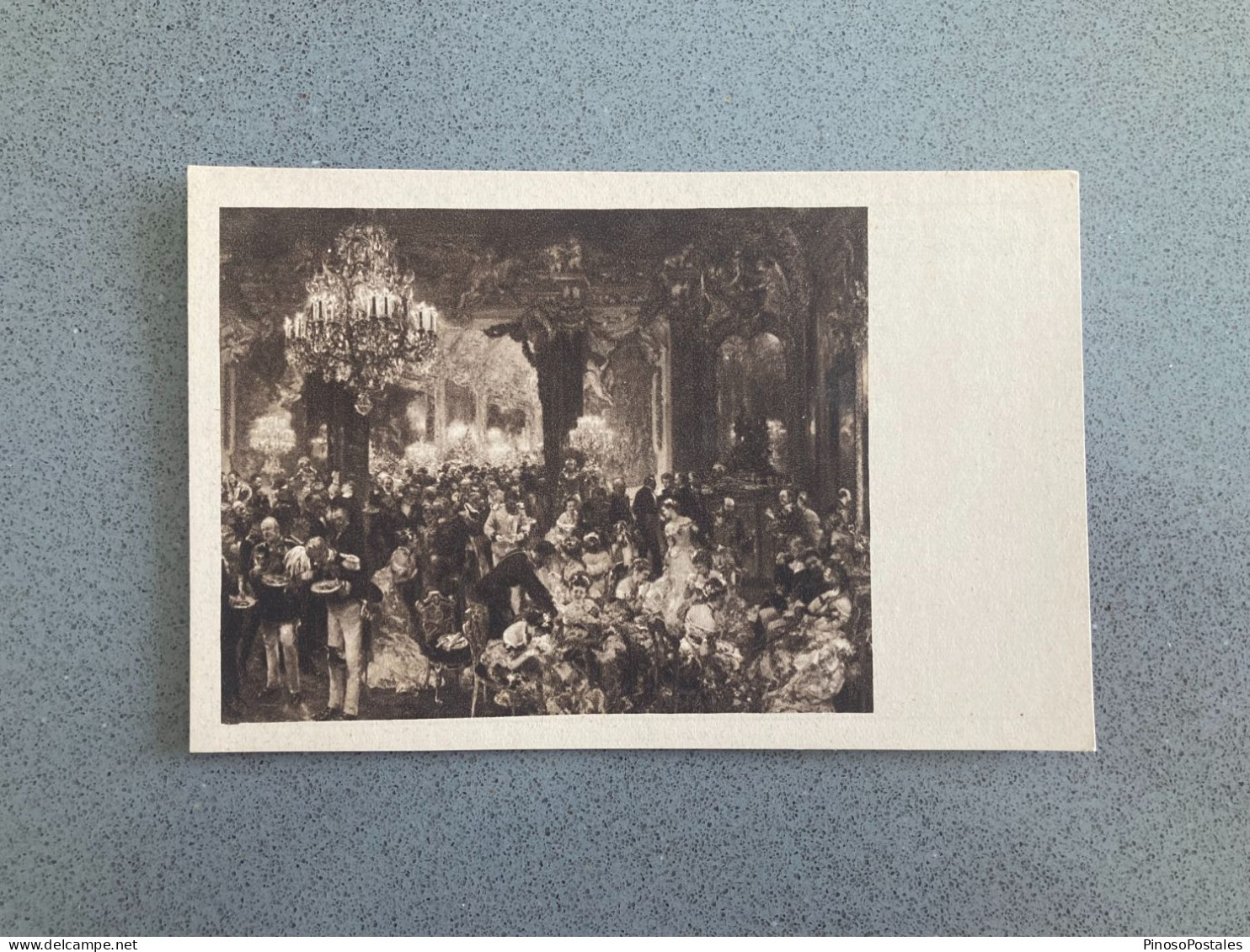 Adolph Von Menzel - Ballsouper Carte Postale Postcard - Peintures & Tableaux