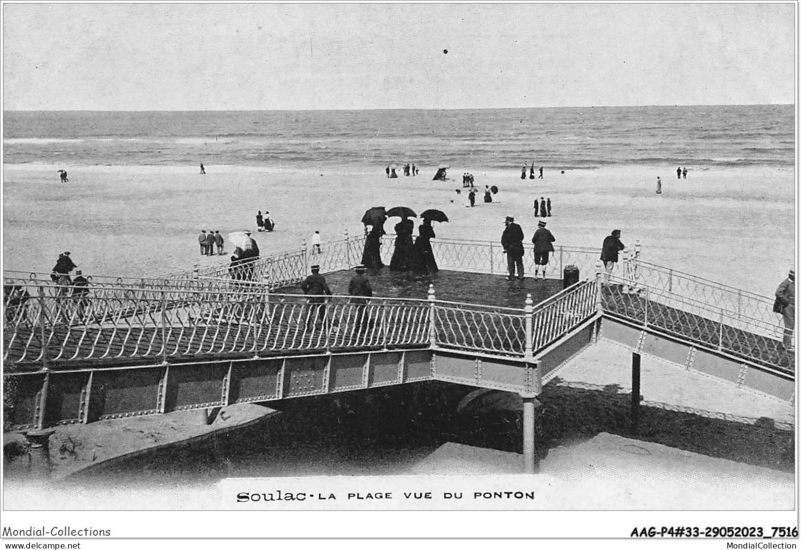 AAGP4-33-0347- SOULAC-SUR-MER - La Plage Vue Du Ponton - Soulac-sur-Mer