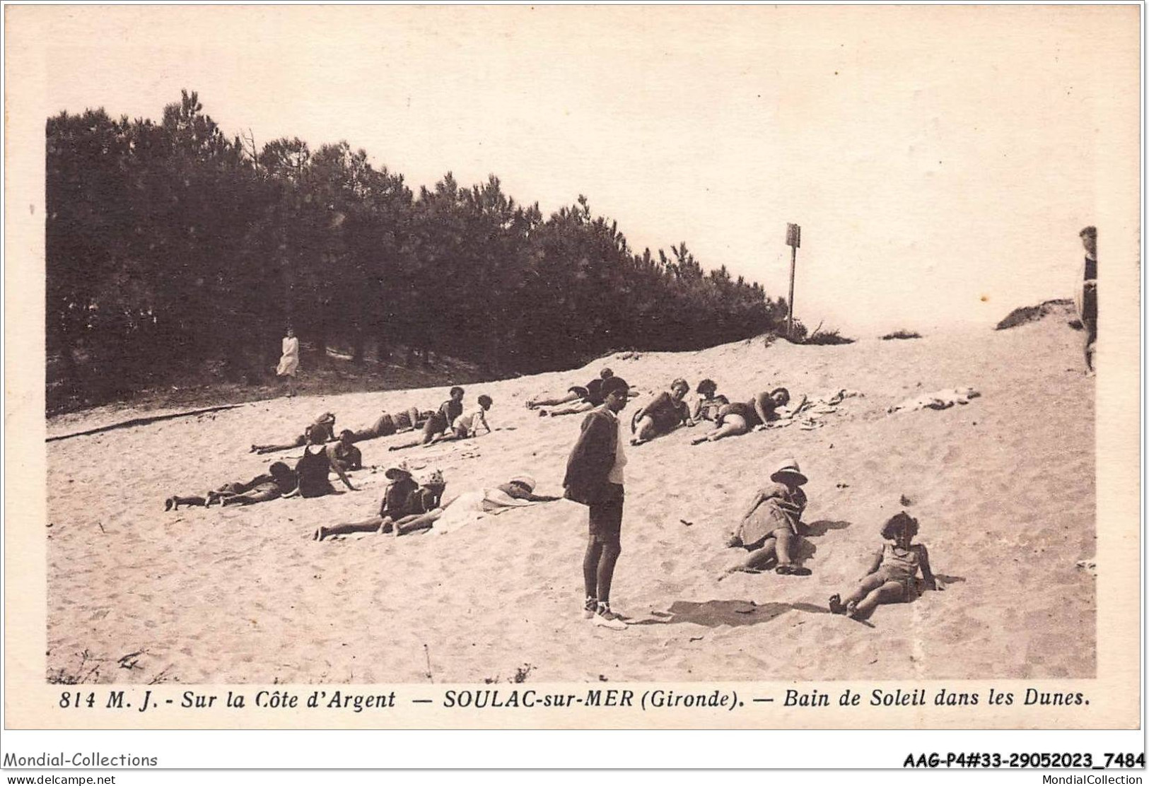 AAGP4-33-0331- SOULAC-SUR-MER - Bain De Soleil Dans Les Dunes - Soulac-sur-Mer