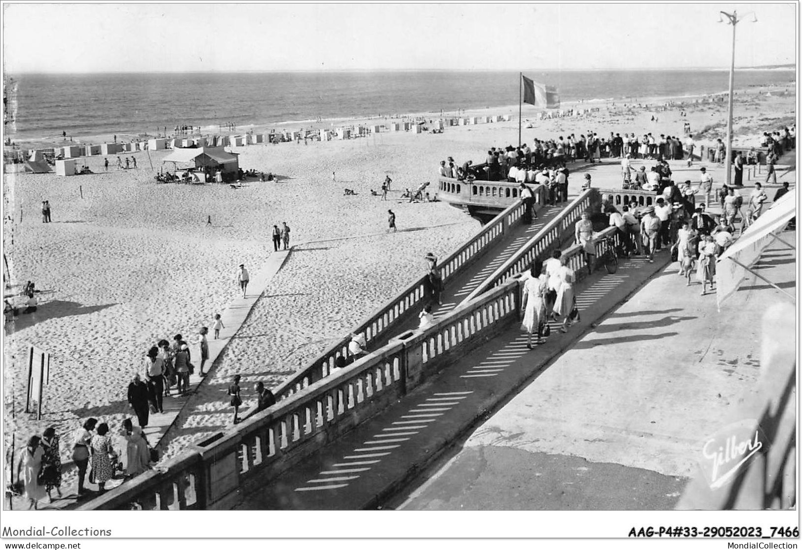 AAGP4-33-0322- SOULAC-SUR-MER - Le Ponton Et La Plage - Soulac-sur-Mer