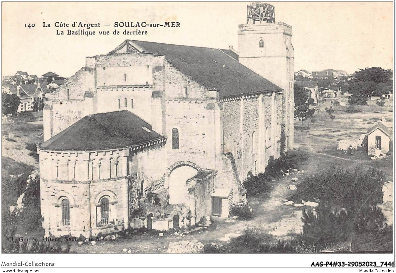 AAGP4-33-0312- SOULAC-SUR-MER - La Basilique Vue De Derriere - Soulac-sur-Mer