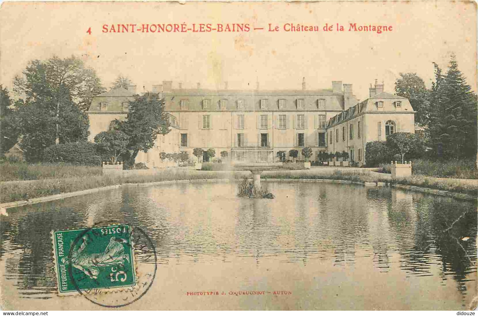 58 - Saint Honoré Les Bains - Château De La Montagne - CPA - Oblitération De 1911 - Voir Scans Recto-Verso - Saint-Honoré-les-Bains