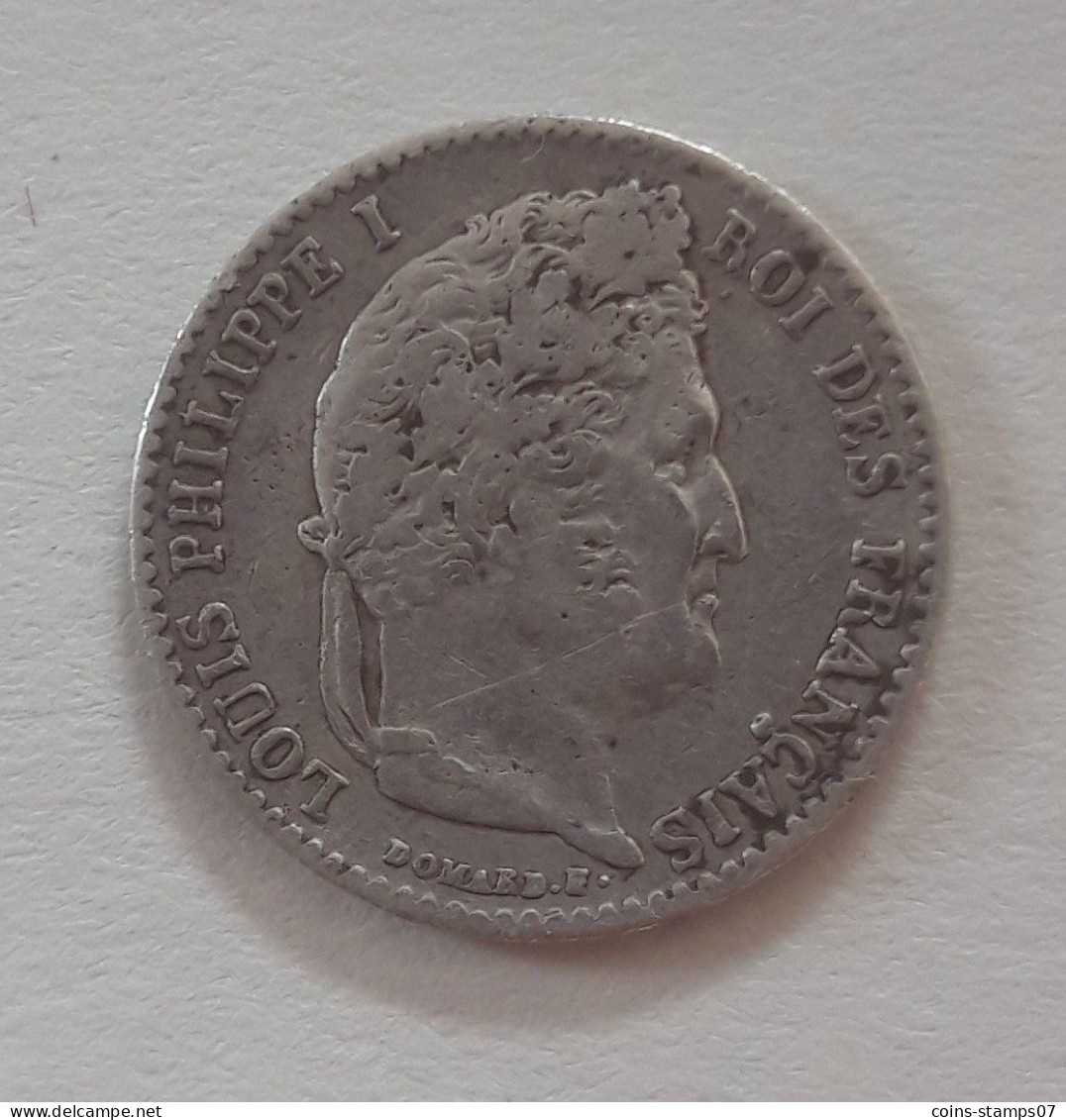 France - 1/4 Franc Louis Philippe 1833 A - Paris - 1/4 Franc