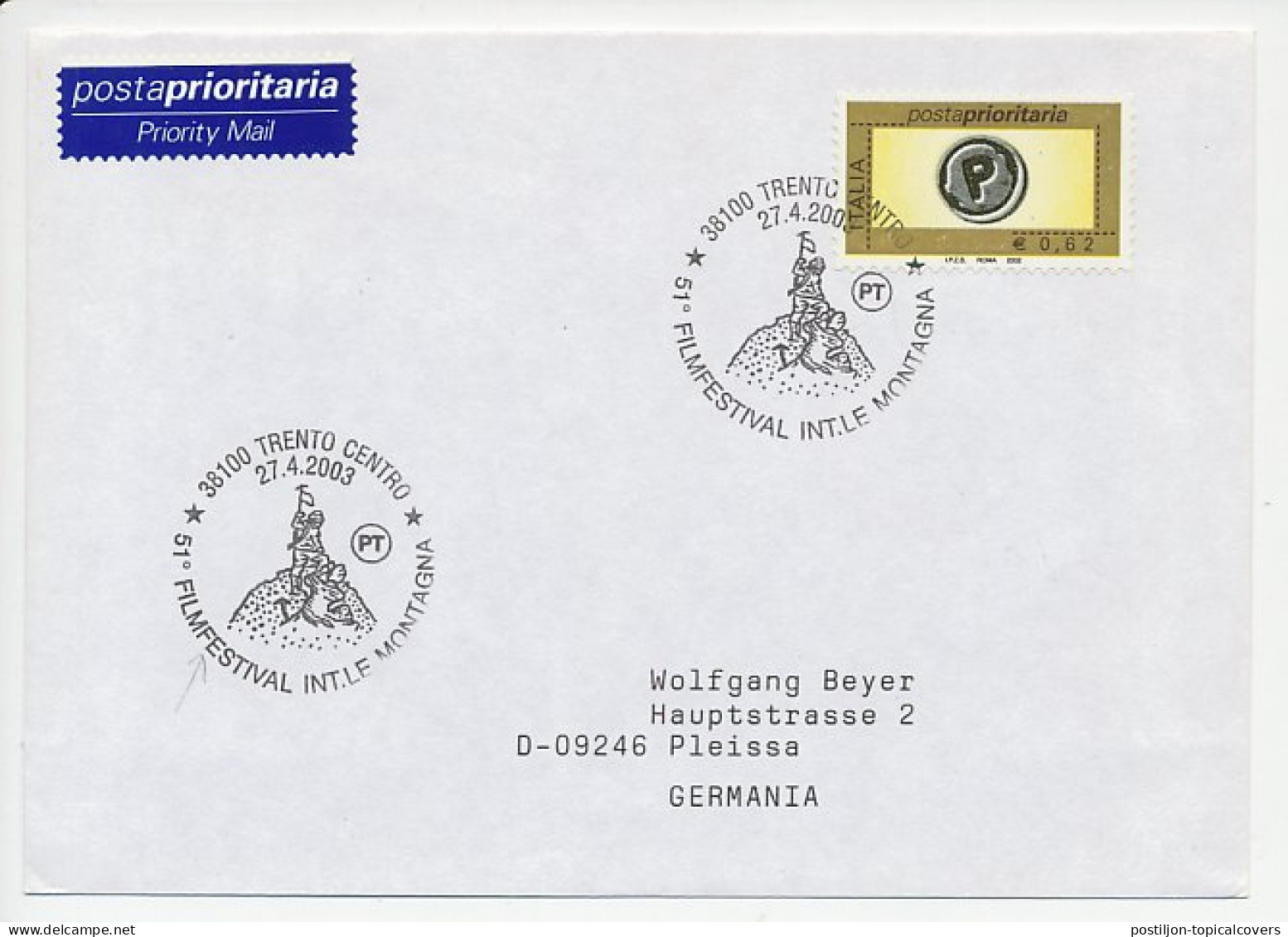 Cover / Postmark Italy 2003 Film Festival  - Cinema