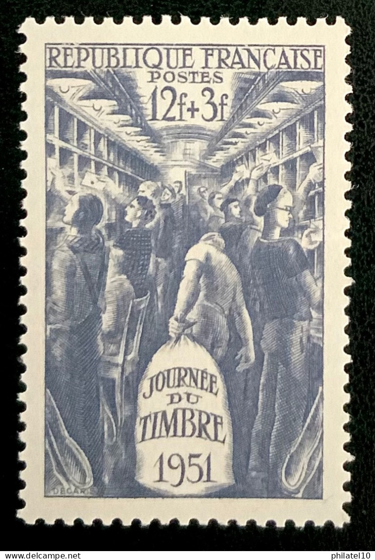 1951 FRANCE N 879 - JOURNEE DU TIMBRE 1951 - NEUF** - Ungebraucht