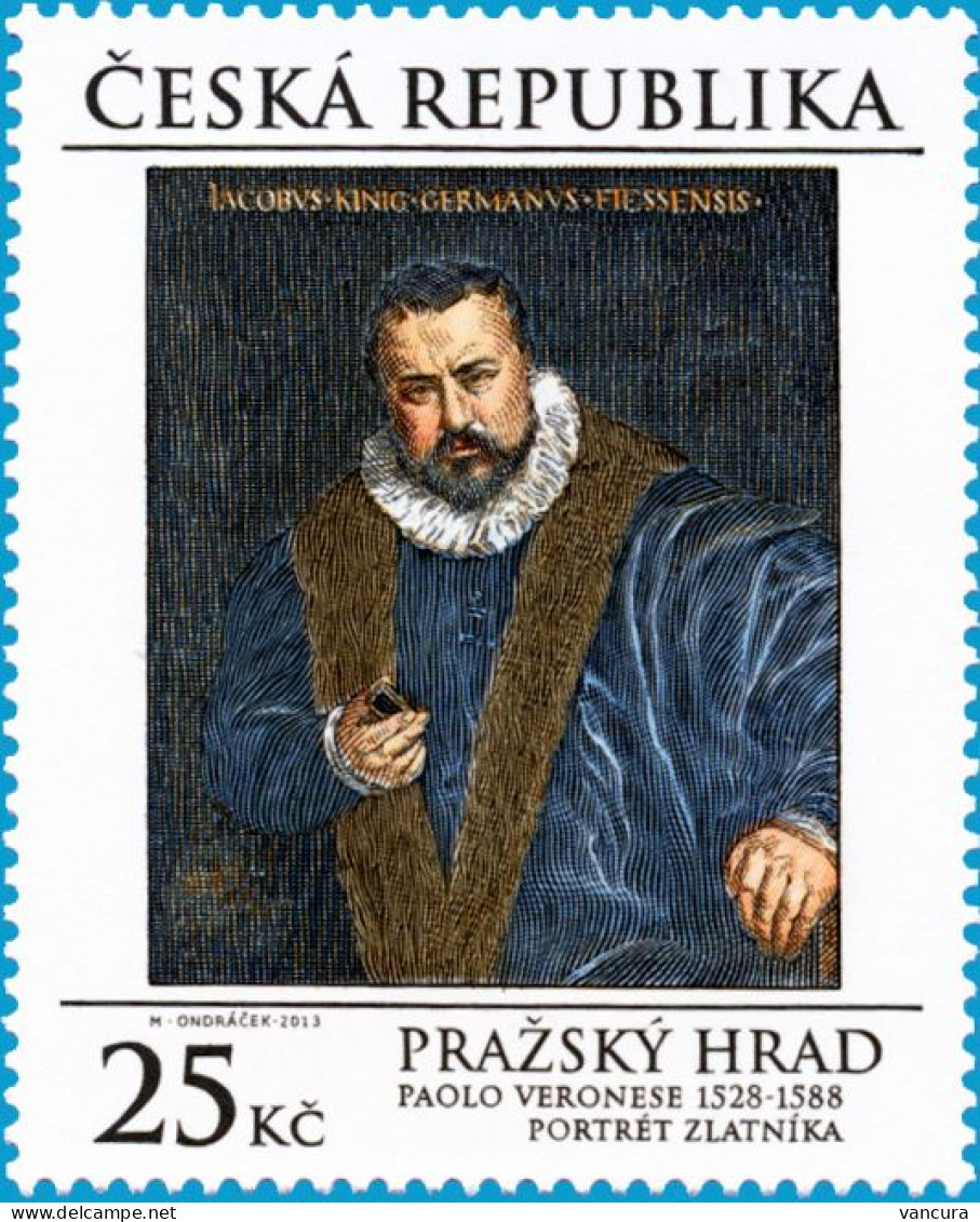 ** 764 Czech Republic Prague Castle Gallery, Veronese, Jacob König Portrait 2013 - Unused Stamps