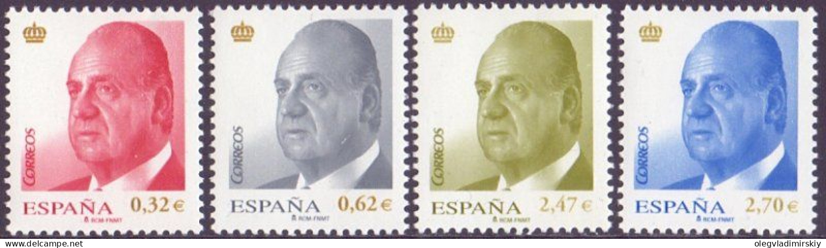 Spain Espagne Spanien 2009 King Juan Carlos I Definitives Set Of 4 Stamps MNH - Neufs