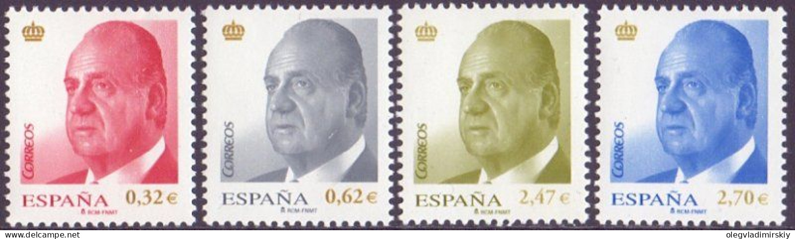 Spain Espagne Spanien 2009 King Juan Carlos I Definitives Set Of 4 Stamps MNH - Ongebruikt