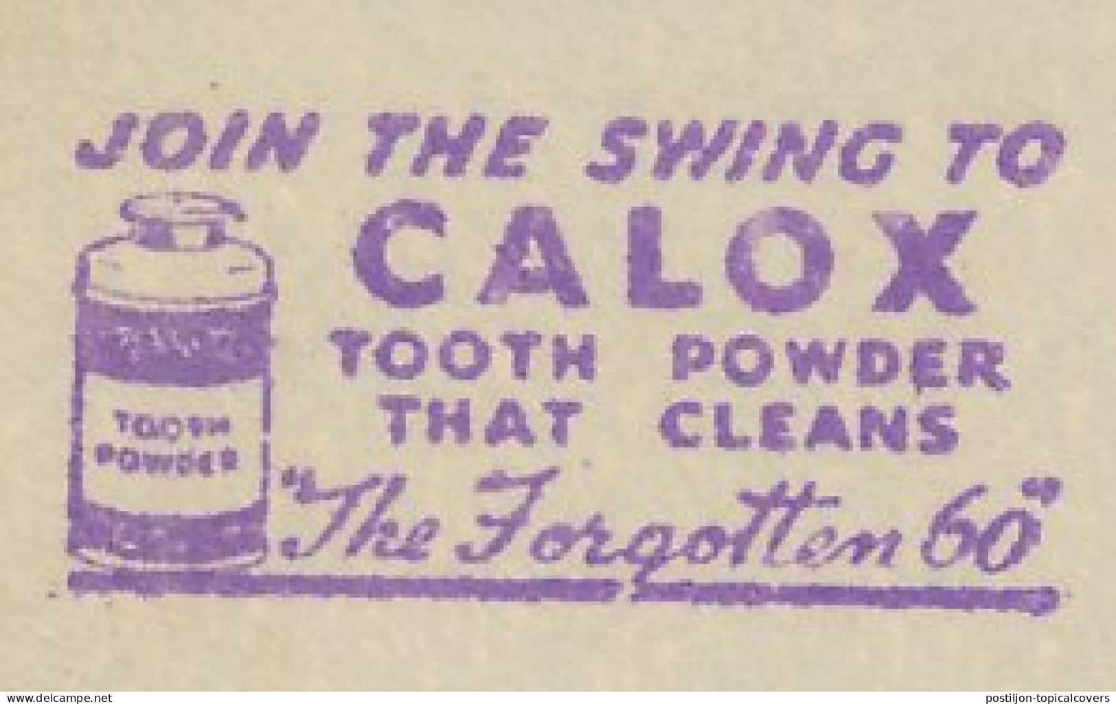 Meter Cut USA 1936 Tooth Powder - Calox - Medicine
