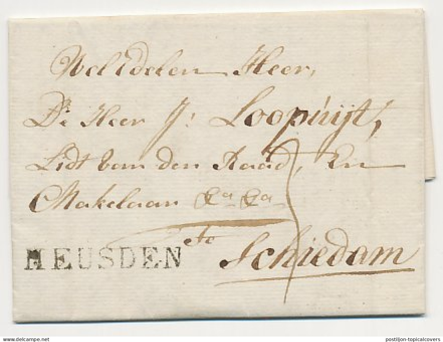 Heusden - Schiedam 1816 - ...-1852 Prephilately