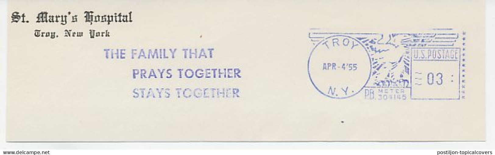 Meter Top Cut USA 1955 Prays Together - Stays Together - Other & Unclassified
