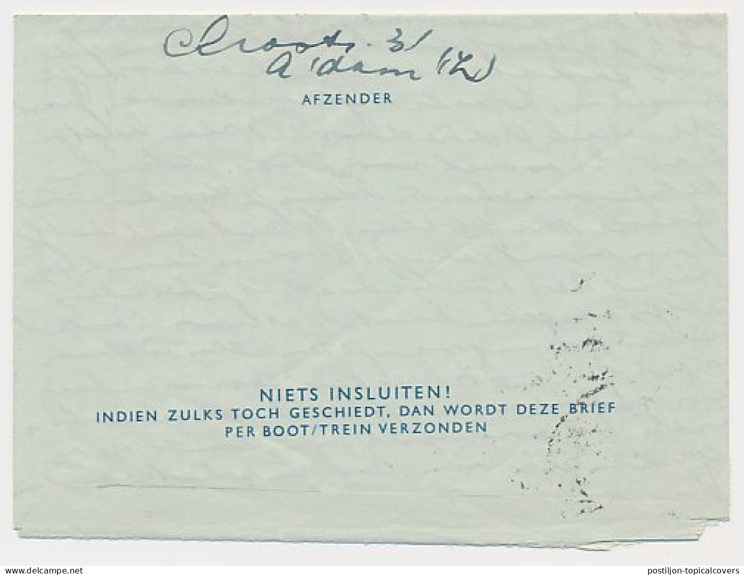 Luchtpostblad G. 4 Amsterdam - Phoenix USA 1952 - Postal Stationery