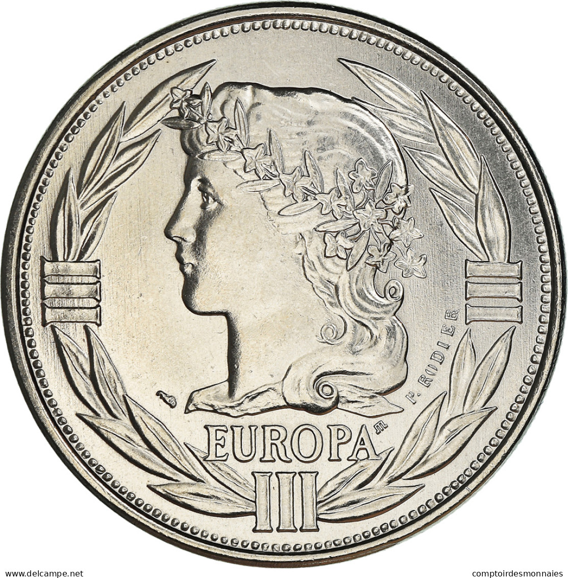 France, Médaille, Ecu Europa, Marianne, Politics, 1992, Rodier, FDC - Autres & Non Classés