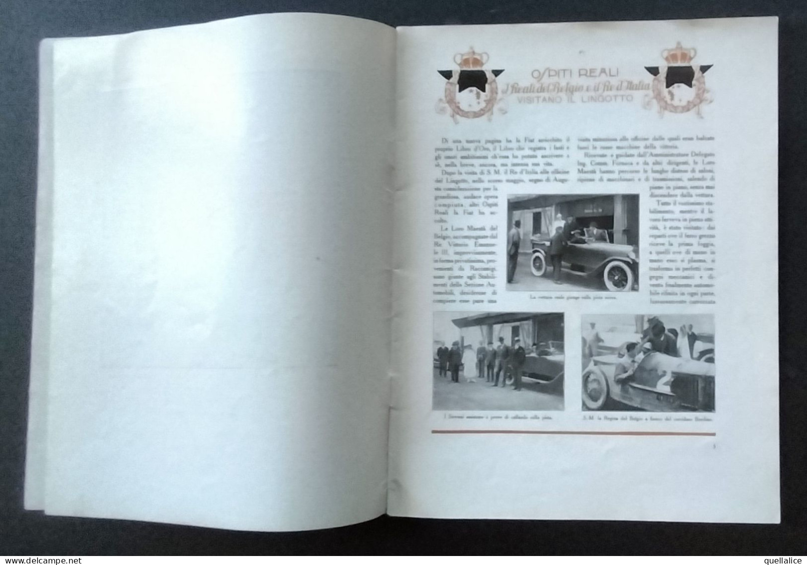 03932 "RIVISTA FIAT-NOVEMBRE/DICEMBRE  ANNO IV N. 6.1923- MUSSOLINI VISITA LA FIAT" ORIG. - Moteurs