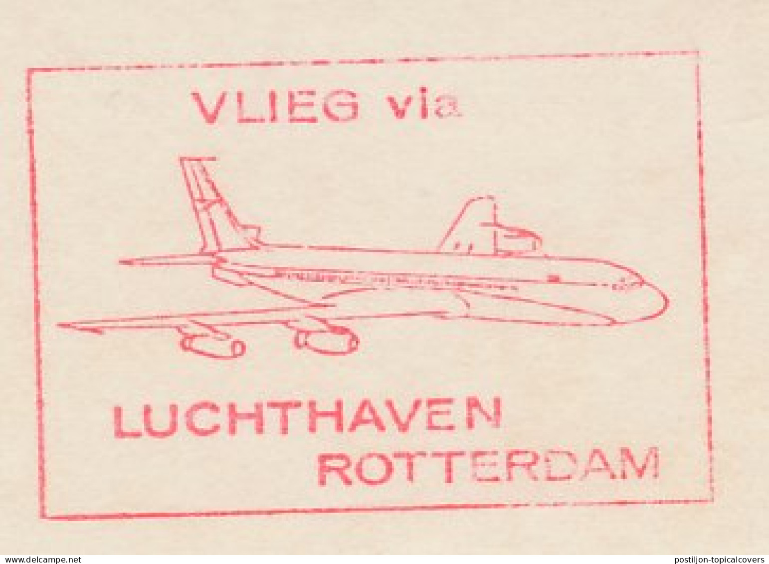 Meter Cut Netherlands 1989 Airport Rotterdam - Airplane - Airplanes
