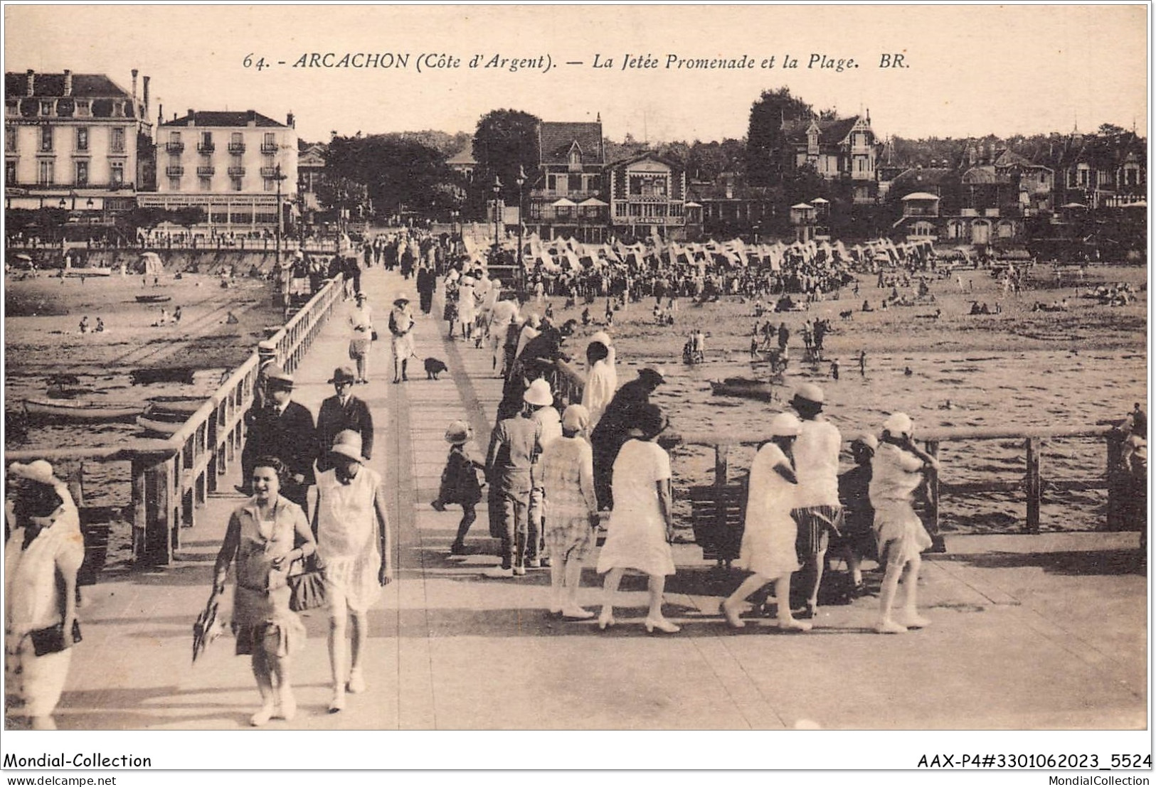 AAXP4-33-0380 - ARCACHON -La Jetee Promenade Et La Plage  - Arcachon