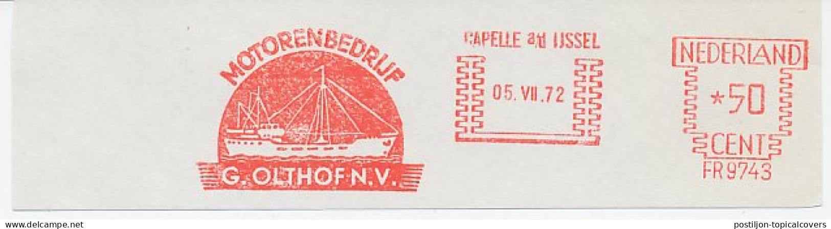 Meter Cut Netherlands 1972 Cargo Ship - Ships