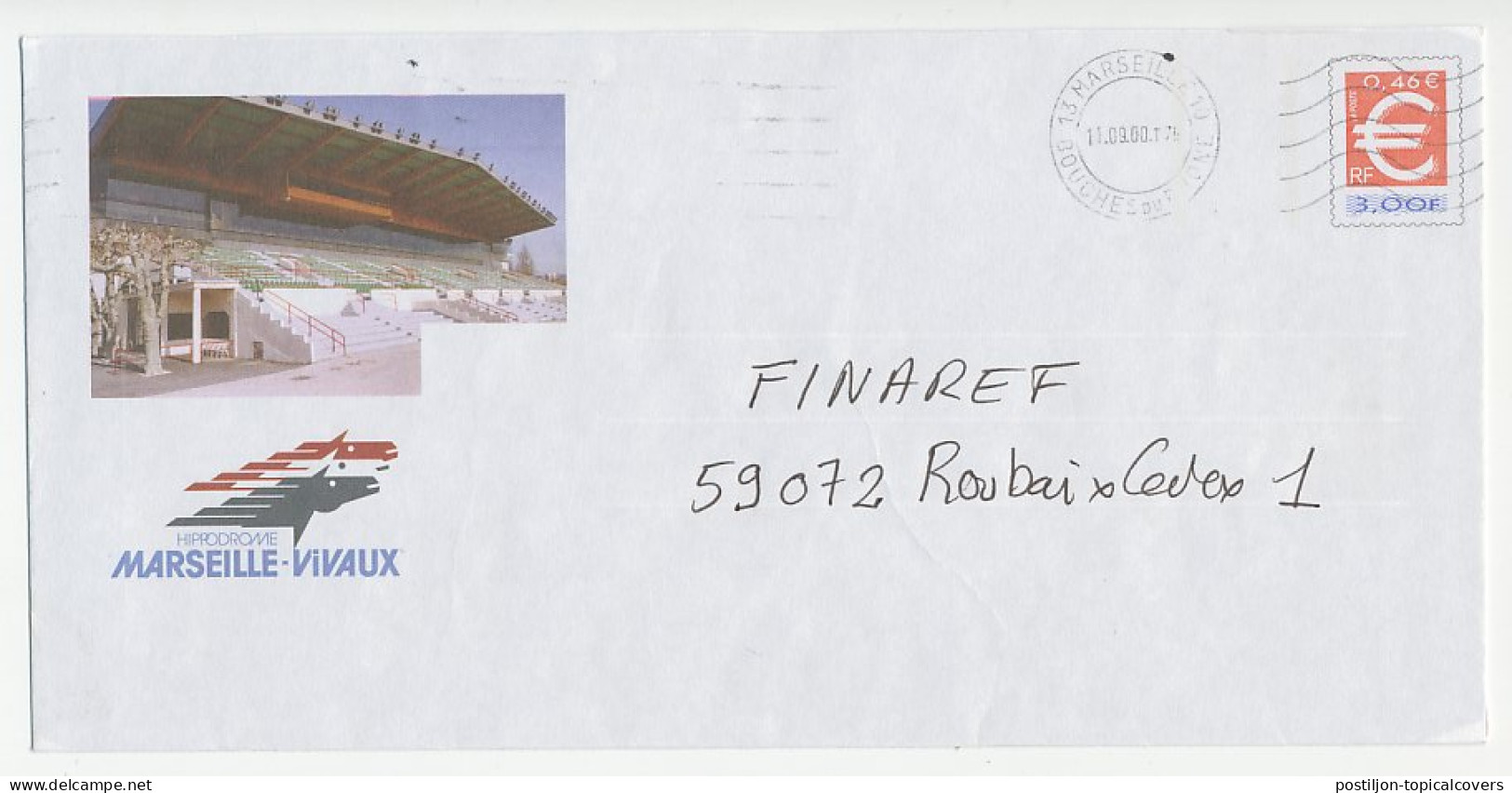 Postal Stationery / PAP France 2000 Horse - Hippodrome - Horses