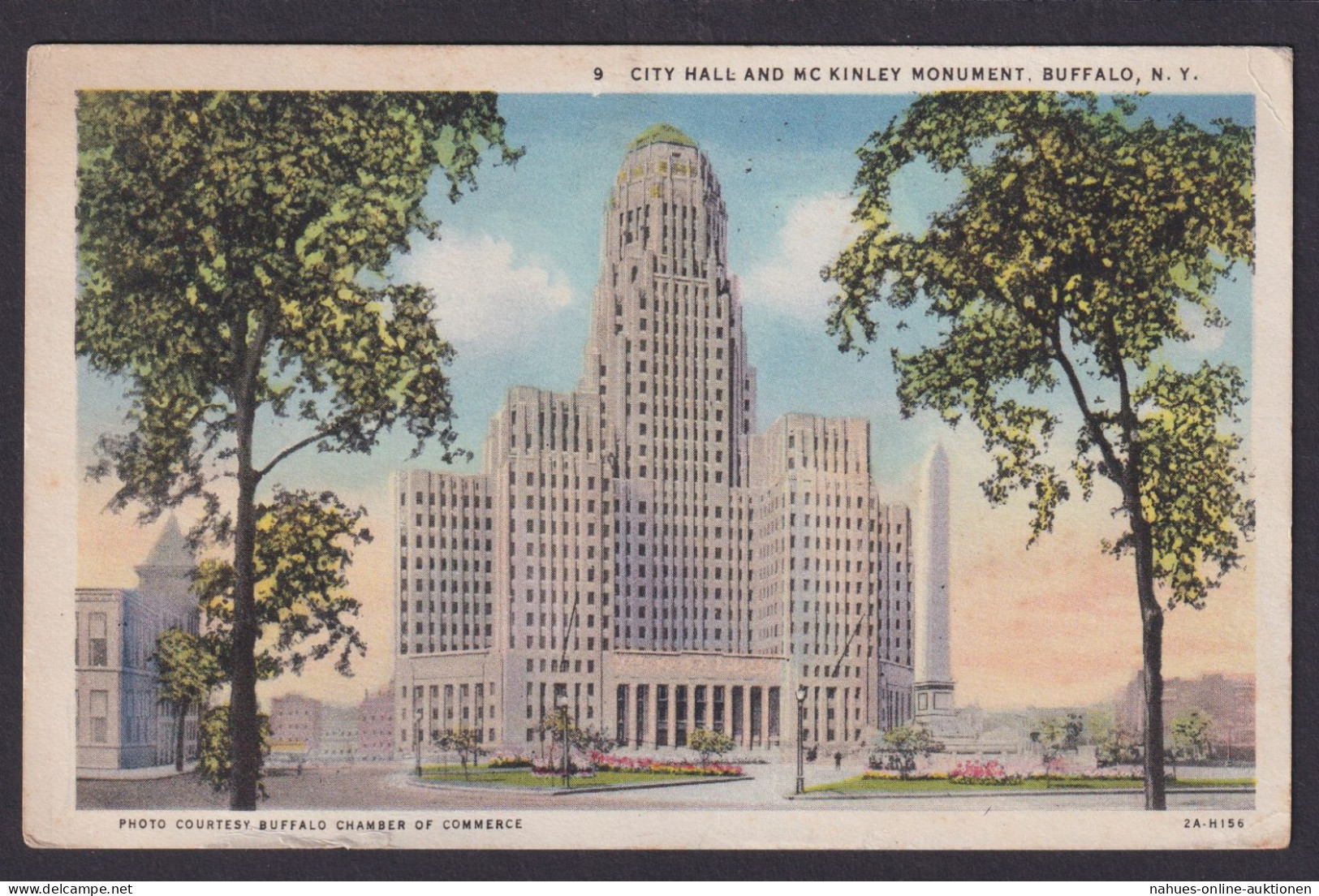 Buffalo New York USA Ansichtskarte City Hall Mc.Kinley Monument Morschheim - Other & Unclassified