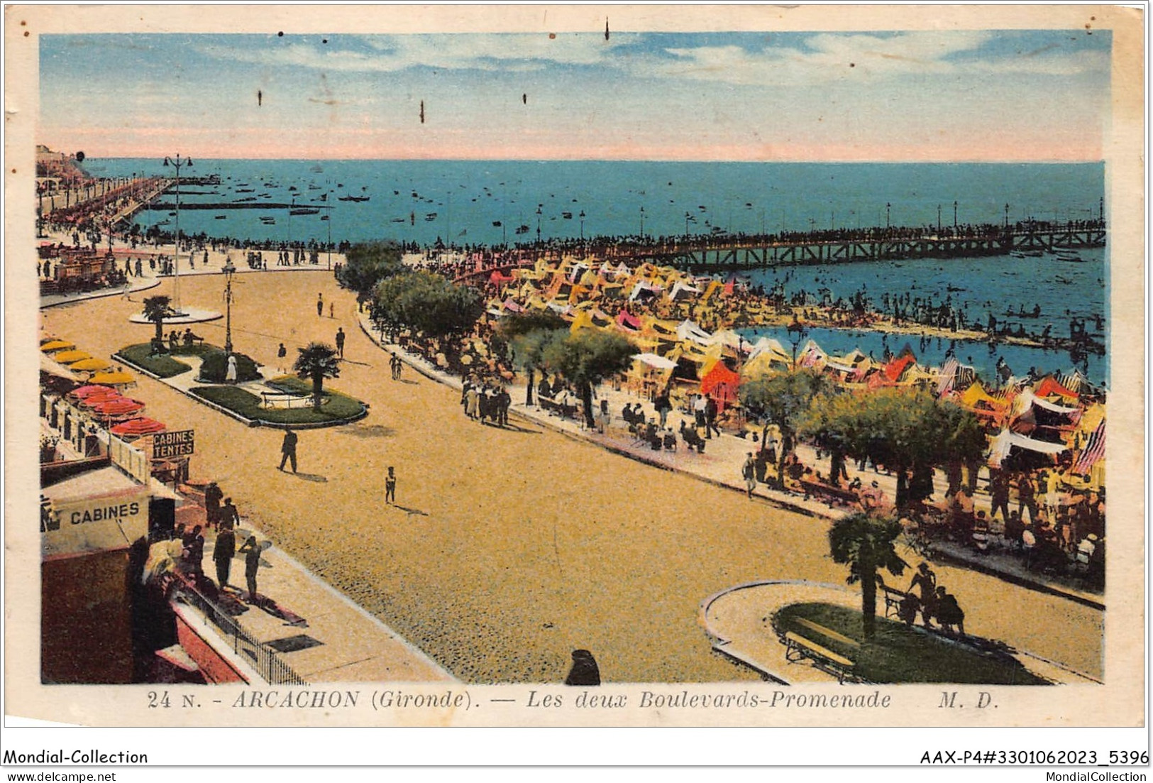 AAXP4-33-0316 - ARCACHON - Les Deux Boulevards-Promenade - Arcachon