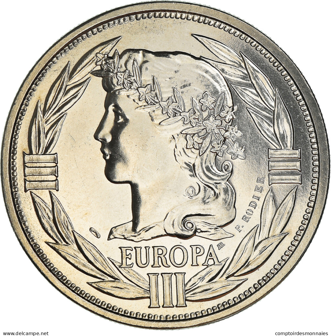 France, Médaille, Ecu Europa, Marianne, Politics, 1989, Rodier, FDC - Autres & Non Classés