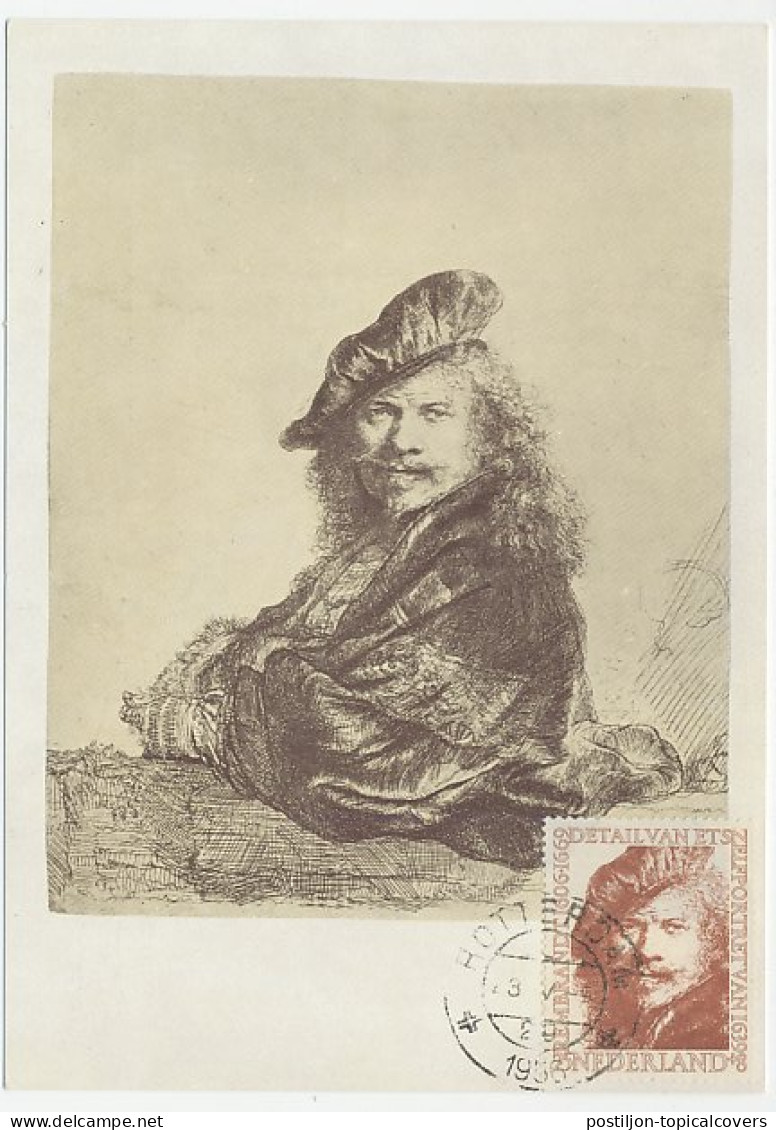 Maximum Card Netherlands 1956 Rembrandt - Self Portrait  - Other & Unclassified