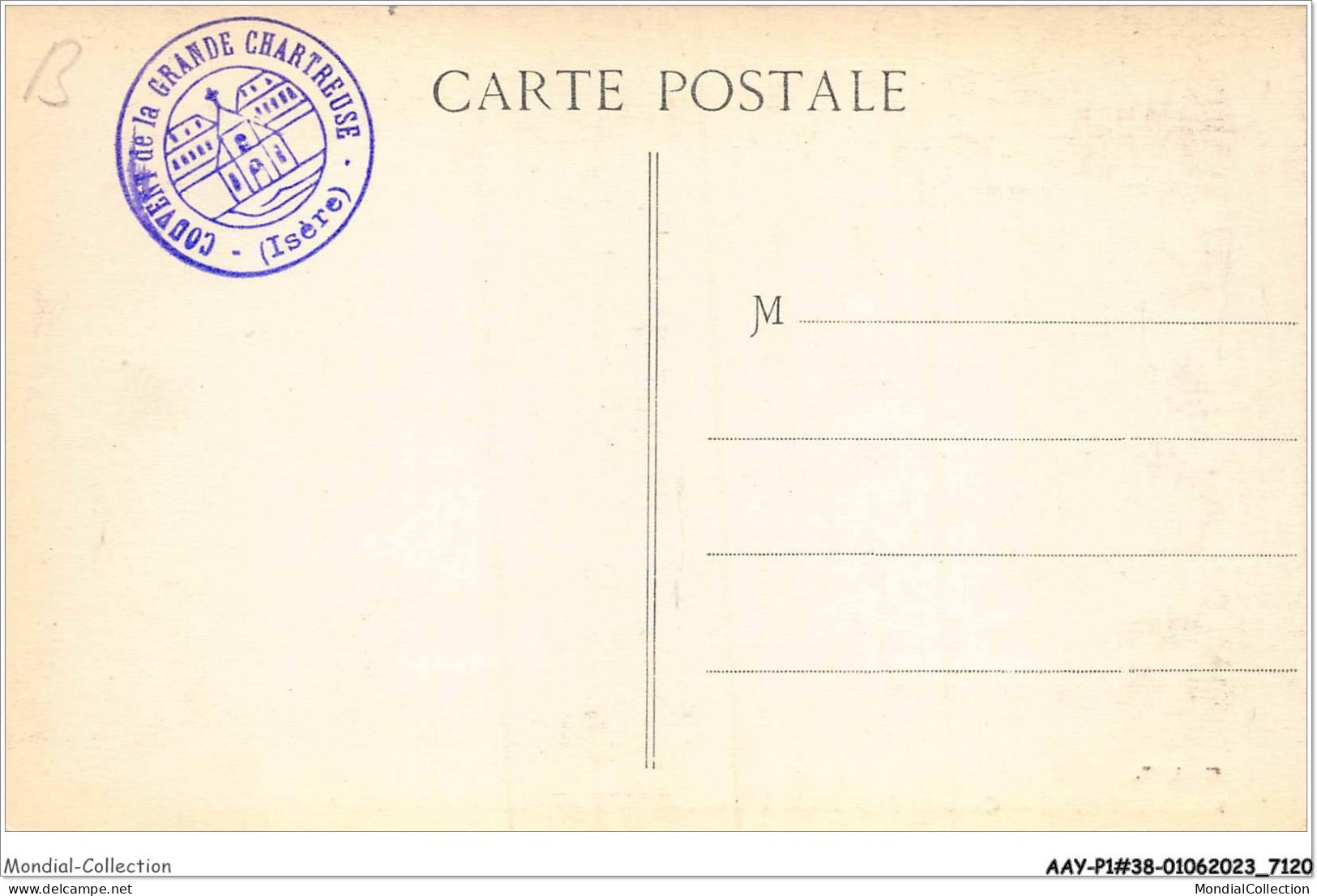 AAYP1-38-0014 - Couvent De La GRANDE-CHARTREUSE  La Salle De France - Chartreuse