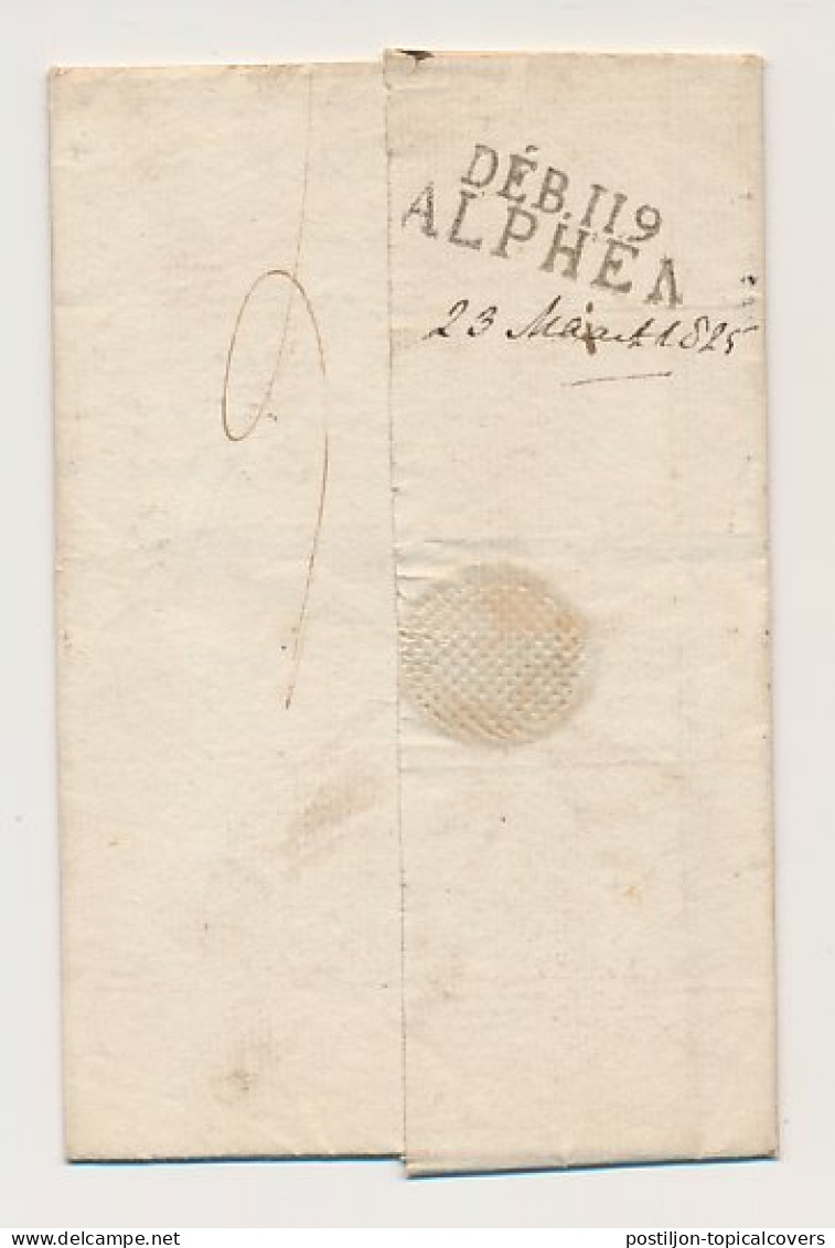 BRUSSEL FRANCO - DEB.119 ALPHEN 1825 - ...-1852 Prephilately