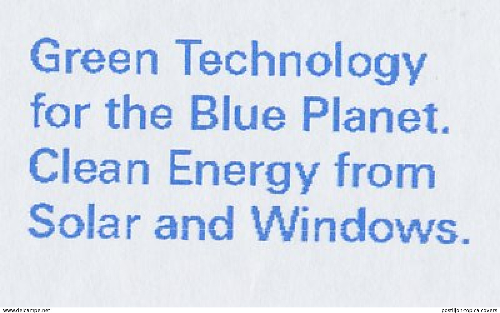 Meter Top Cut Germany 2014 Schuco - Green Technology - Blue Planet - Environment & Climate Protection