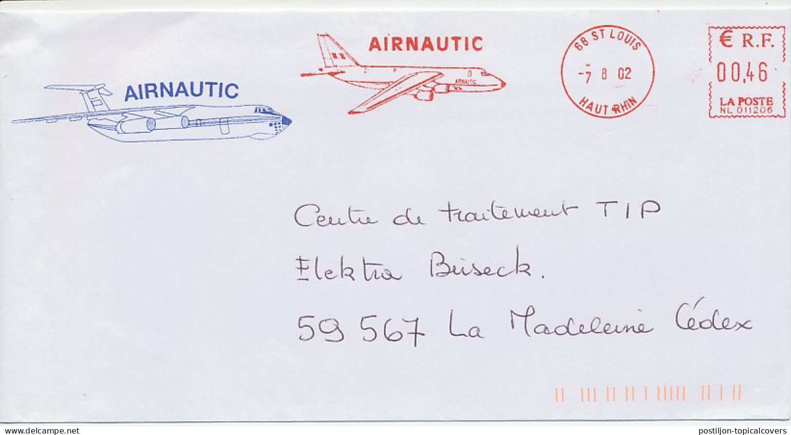 Meter Cover France 2002 Airnautic - Airplane - Airplanes