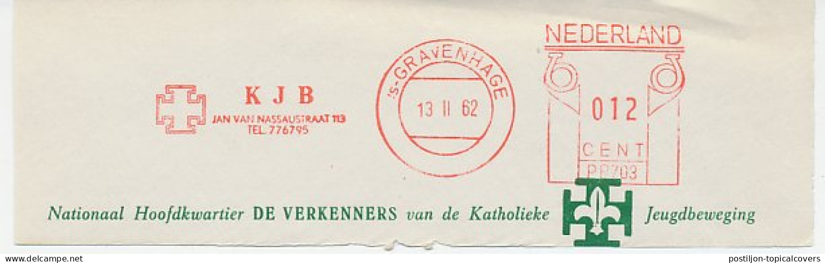 Meter Cut Netherlands 1962 The Catholic Scouts - Autres & Non Classés