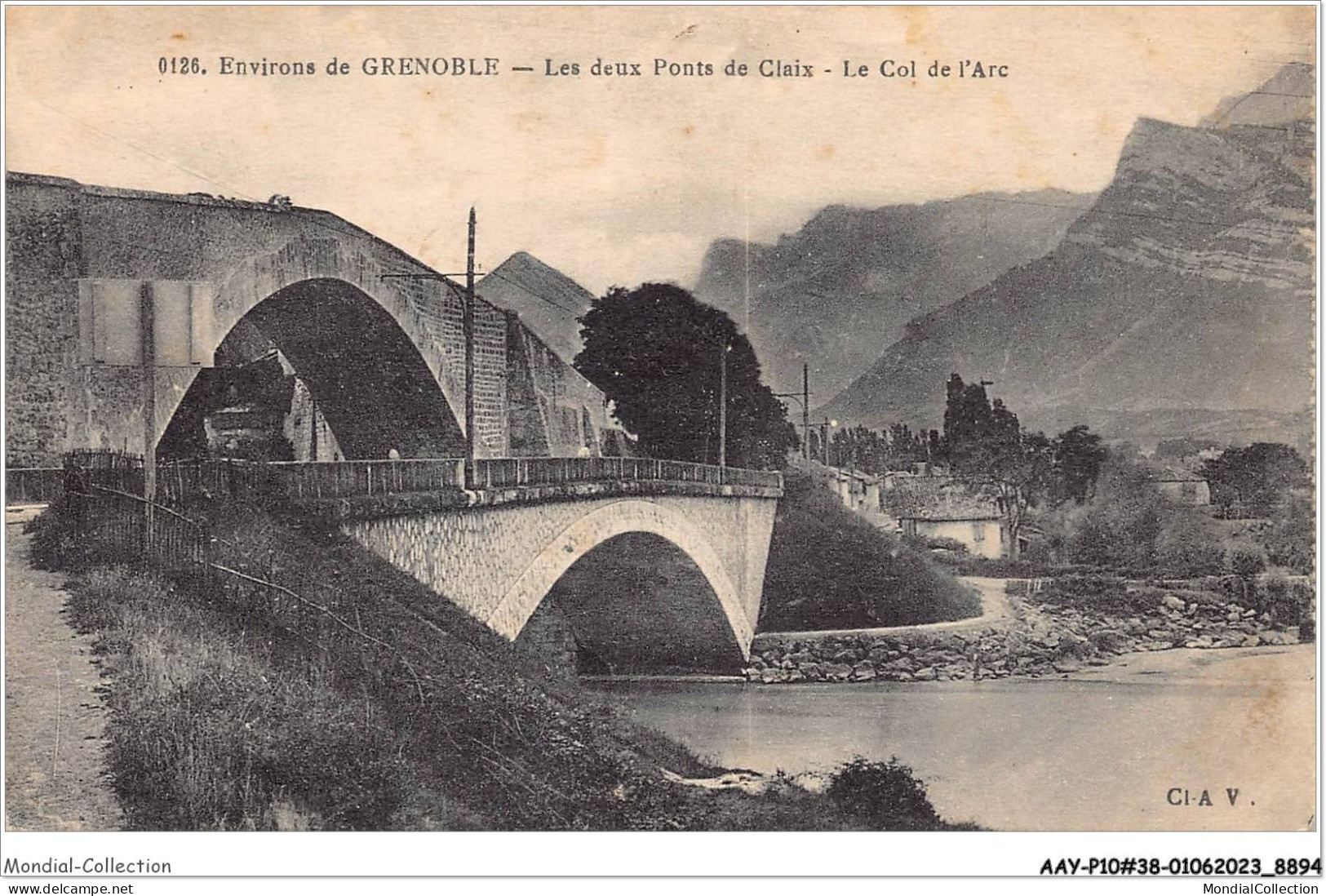 AAYP10-38-0905 - Env De GRENOBLE - Les Deux Ponts De CLAIX -  Le Col De L'Arc - Claix