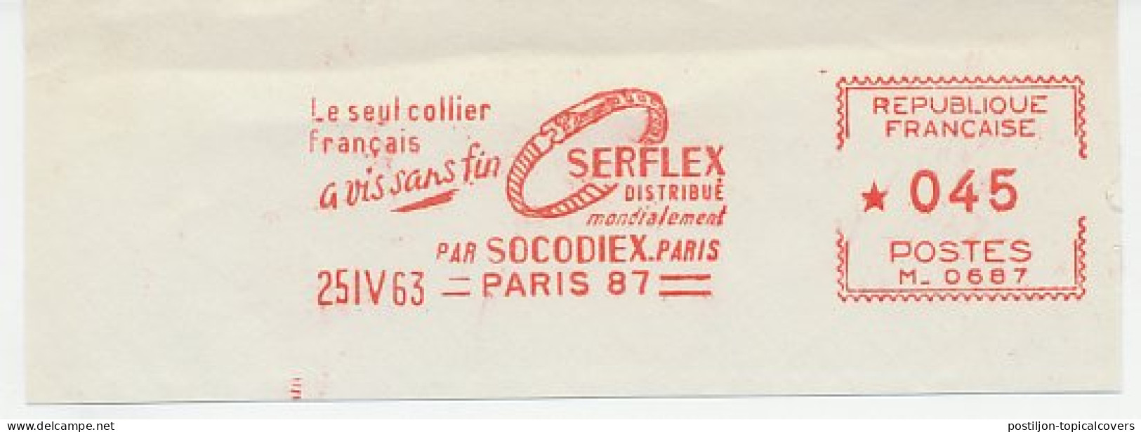 Meter Cut France 1963 Necklace - Unclassified