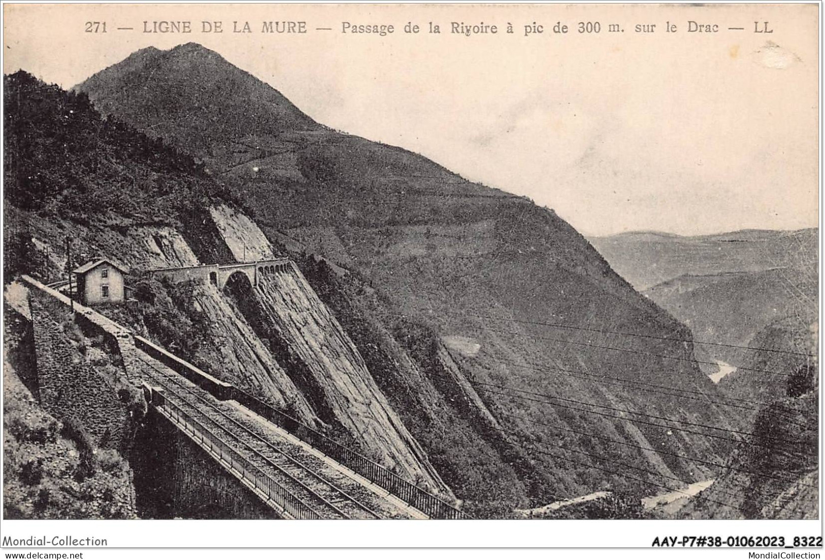 AAYP7-38-0620 - LIGNE-DE-LA-MURE - Passage De La Rivoire A Pic - Le Drac - La Mure