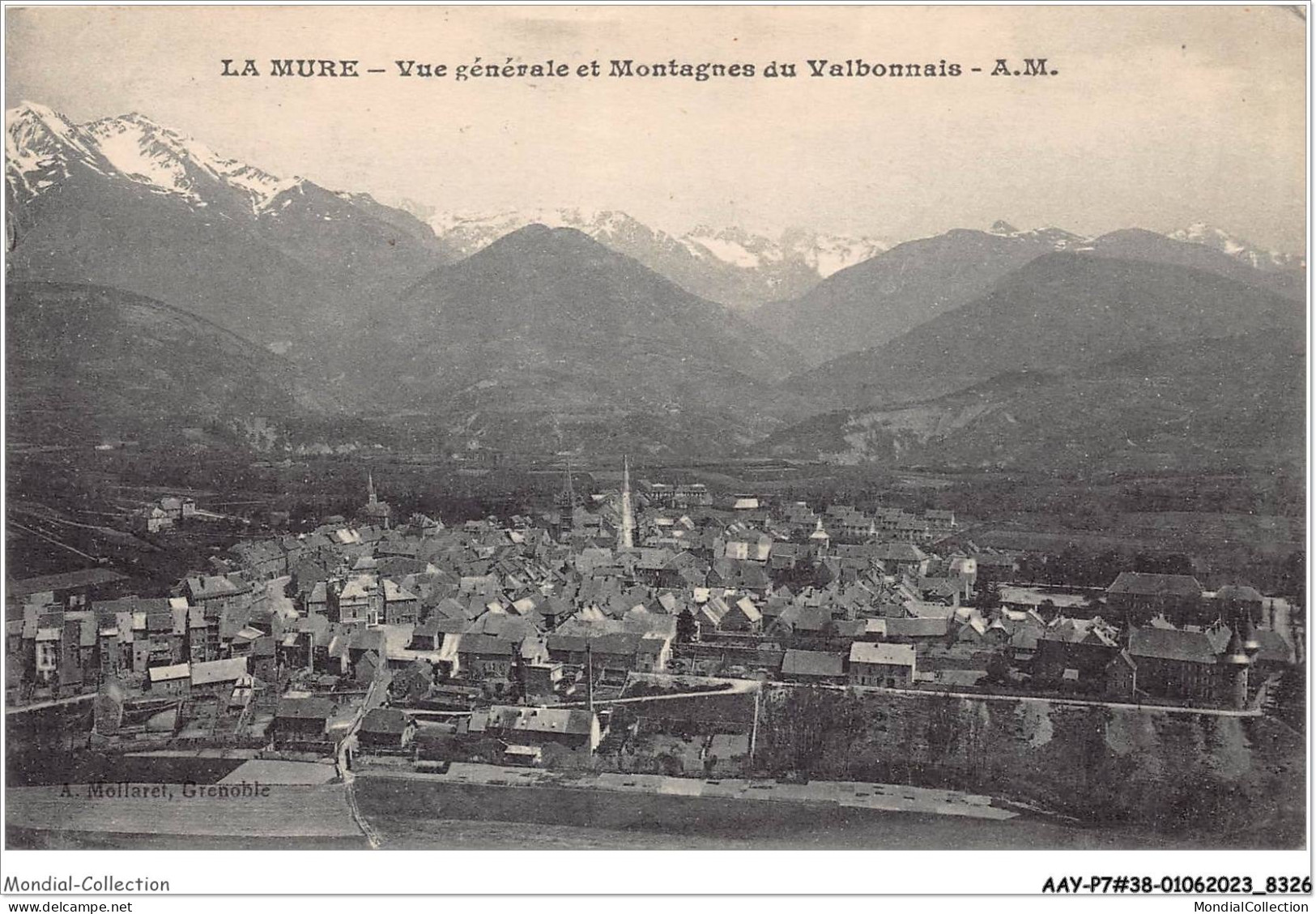 AAYP7-38-0622 - La MURE - Vue Generale Et Montagnes Du Valbonnais - La Mure