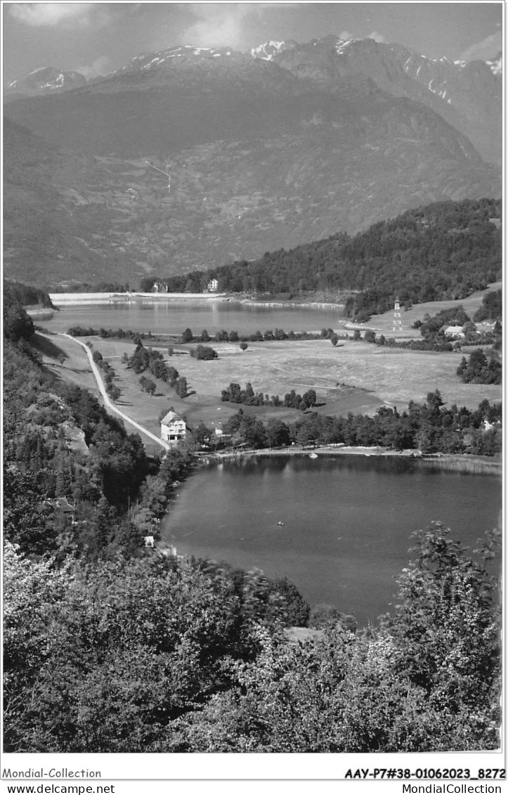 AAYP7-38-0595 - LAFFREY - Le Pied Du Grand Lac - Le Lac Mort Et BELLEDONNE - Laffrey