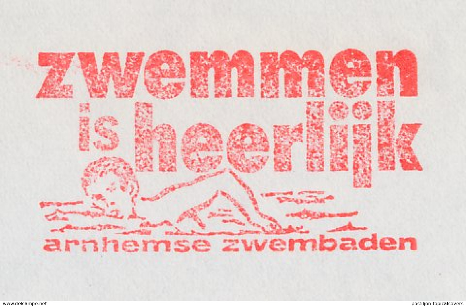 Meter Cover Netherlands 1988 Swimming Is Wonderful - Arnhem - Sonstige & Ohne Zuordnung
