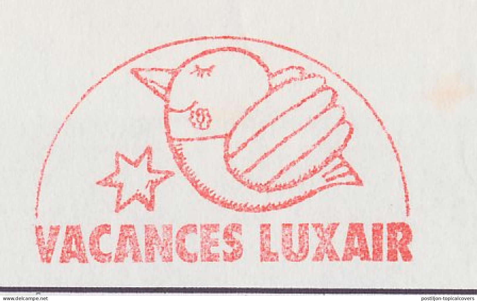 Meter Cover Luxembourg 1990 Luxembourg Airline - Airplanes