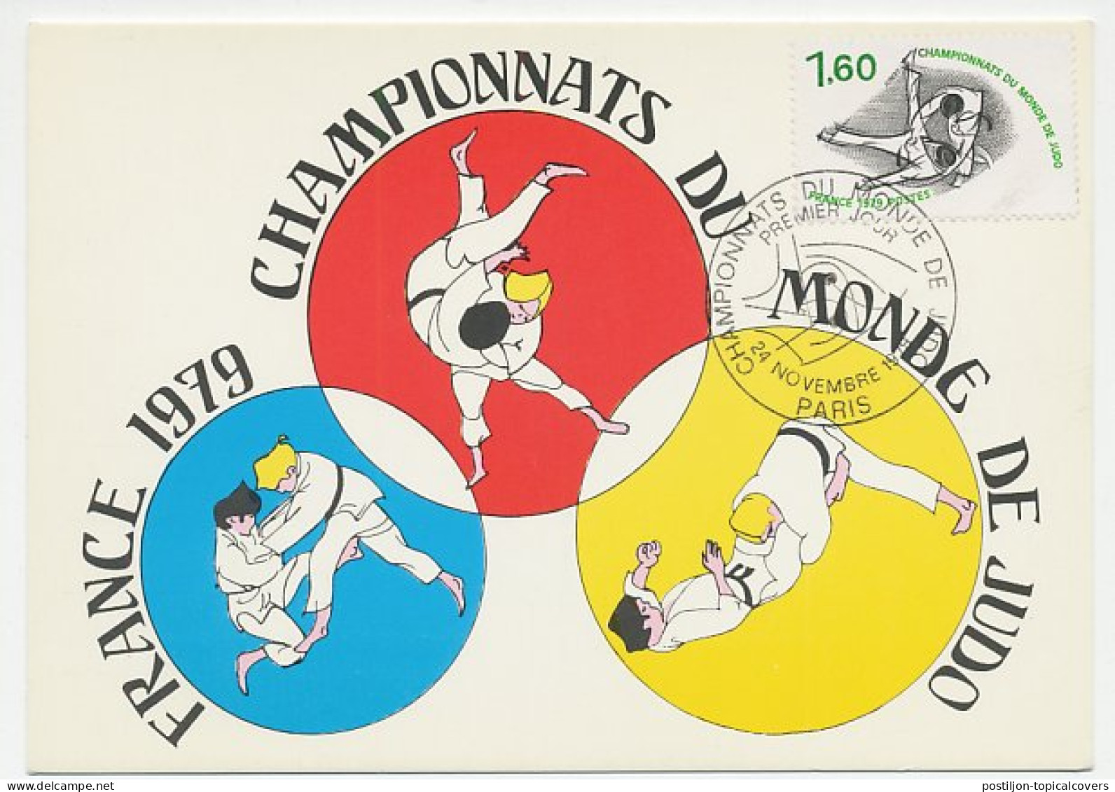Maximum Card France 1979 Judo - World Championships - Sonstige & Ohne Zuordnung